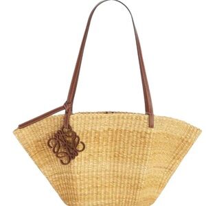 SOLD. Loewe Anagram Raffia Bag